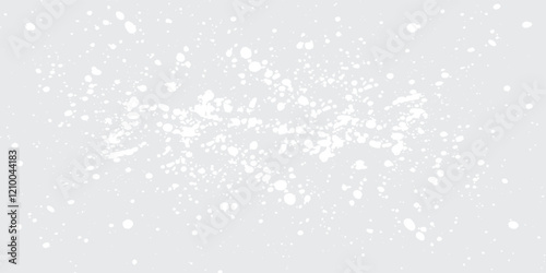 Random black texture, ink spotty texture, random black paint drips and stains on white background. Seamless spray pattern, monochrome grunge repeat.