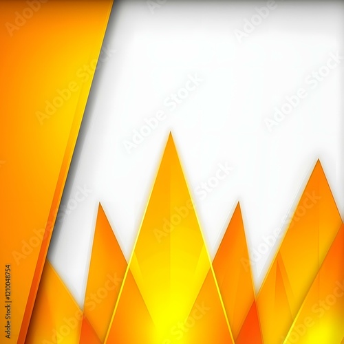 Minimalist white background with glowing yellow and orange patterns gently radiating outward, creating a vibrant and modern design in a 16:9 aspect ratio photo