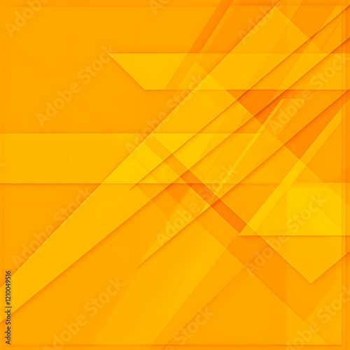 3:4 orange background with layered geometric designs that intersect and create depth, providing a visually stimulating yet minimalist effect photo