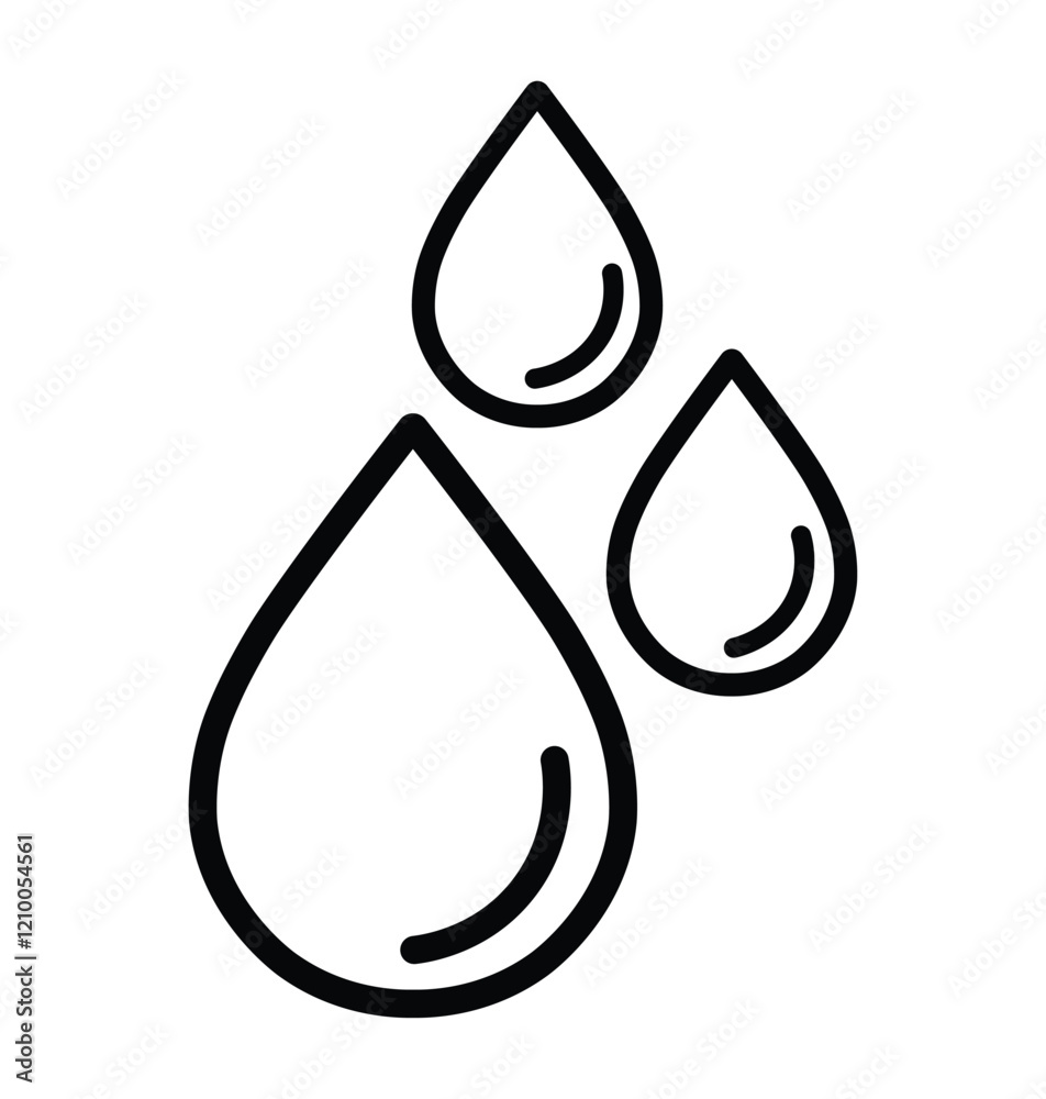 water drop vector icon. raindrop sign. simple oil, tear or water droplet symbol. vector illustration on transparent background. water drop vector icon. raindrop sign. simple oil, tear or water droplet symbol. vector illustration on transparent background.