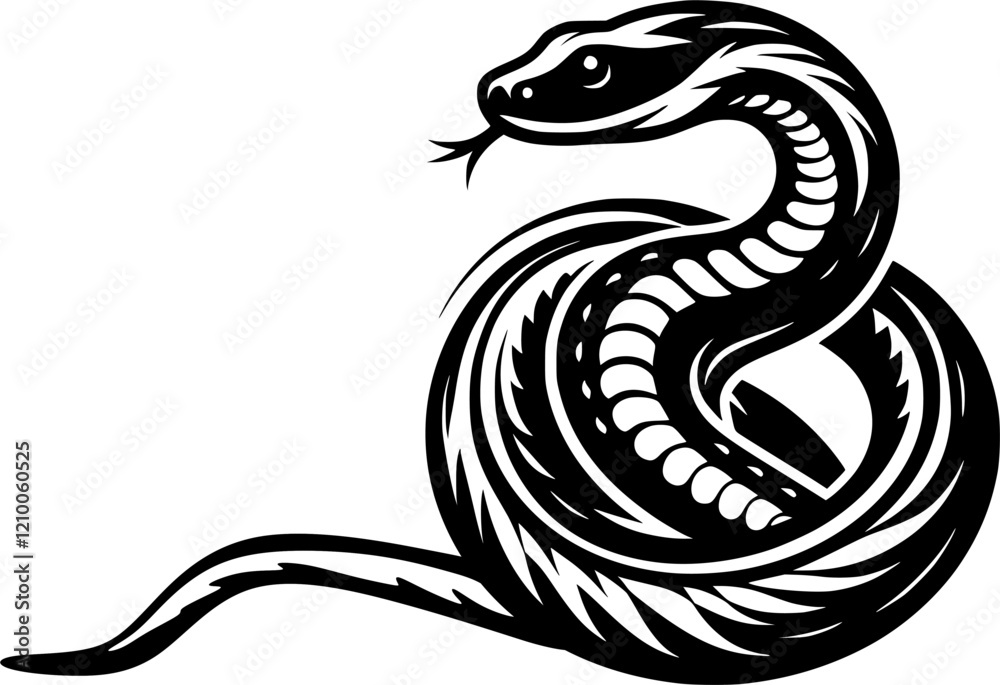 Obraz premium snake vector art, chinese new year, year of the snake