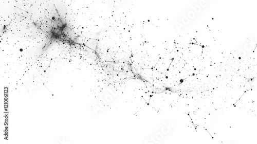 constellation, line-art, macro, white background, fine details of star patterns, artistic and sharp.
