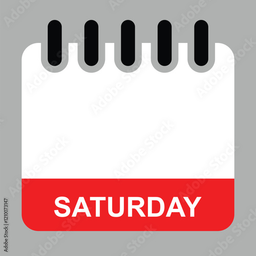 Saturday calendar web button. Saturday calendar icon. weekly calendar web buttons. calender sign. vector illustration