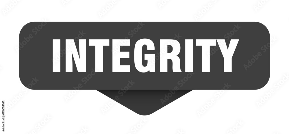 integrity sticker. integrity sign on transparent background integrity sticker. integrity sign on transparent background