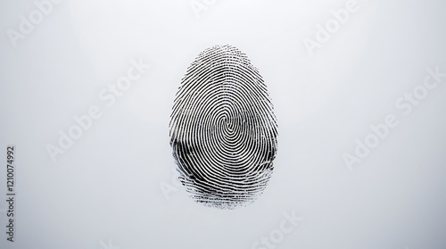 Unique Identification Concept fingerprint pattern for business, personal security and access control