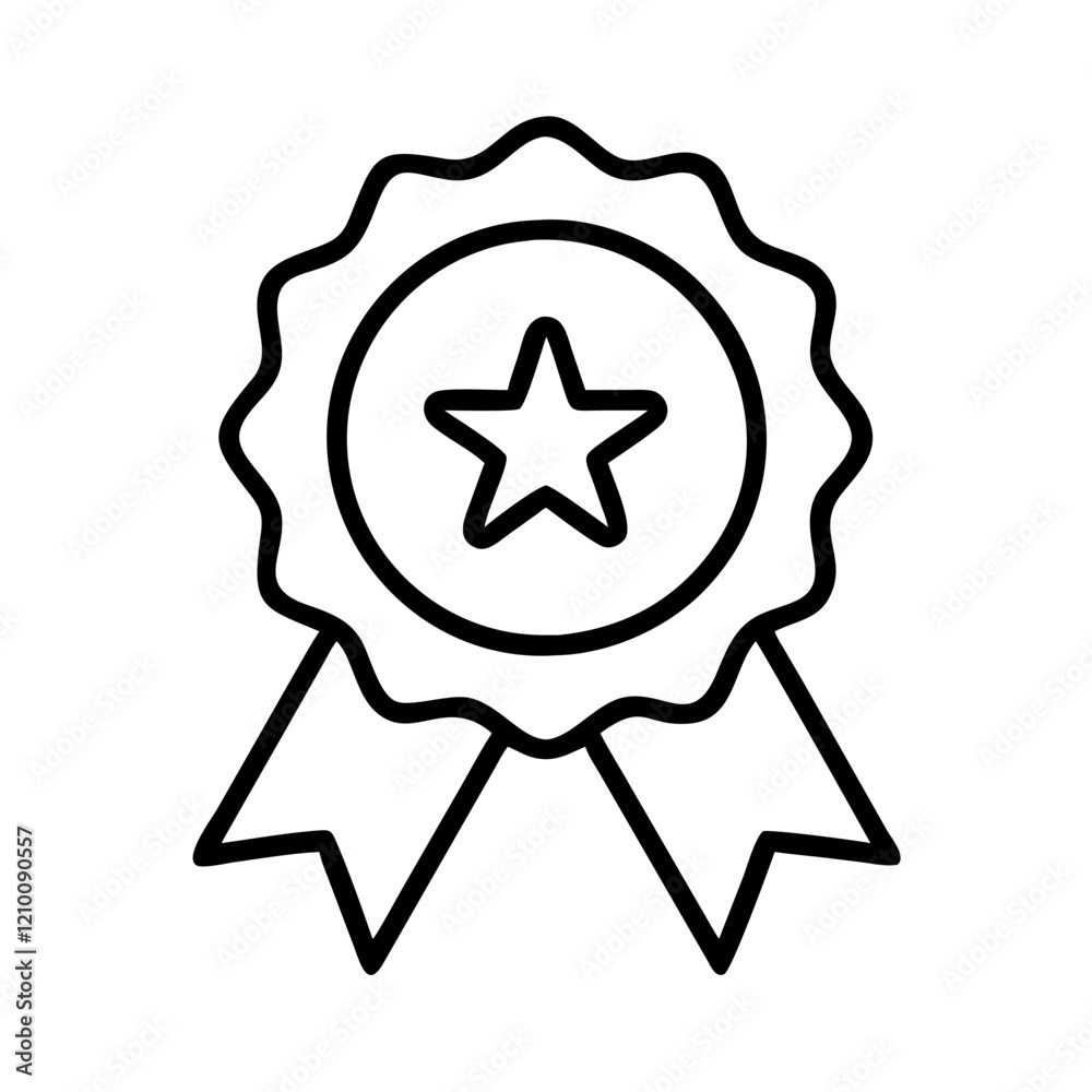 achievement badge icon, achievement badge line art - simple line art of achievement badge, perfect for achievement badge logos and icons achievement badge icon, achievement badge line art - simple line art of achievement badge, perfect for achievement badge logos and icons