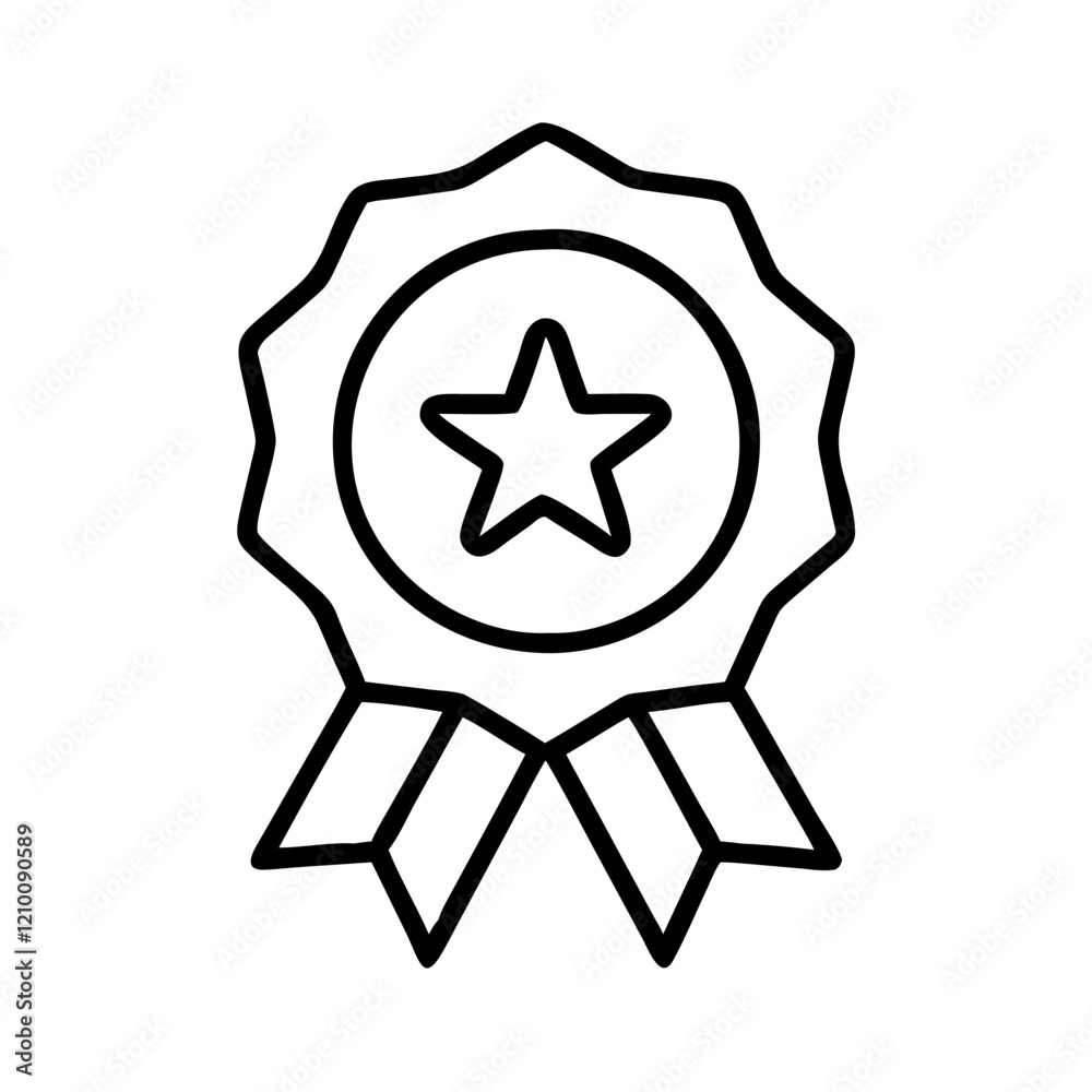 achievement badge icon, achievement badge line art - simple line art of achievement badge, perfect for achievement badge logos and icons achievement badge icon, achievement badge line art - simple line art of achievement badge, perfect for achievement badge logos and icons