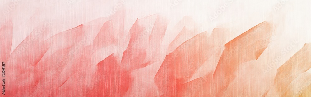 Fototapeta premium Gradient of minimalist pencil strokes in muted coral and amber creates harmonious overlapping layers for a calm visual experience