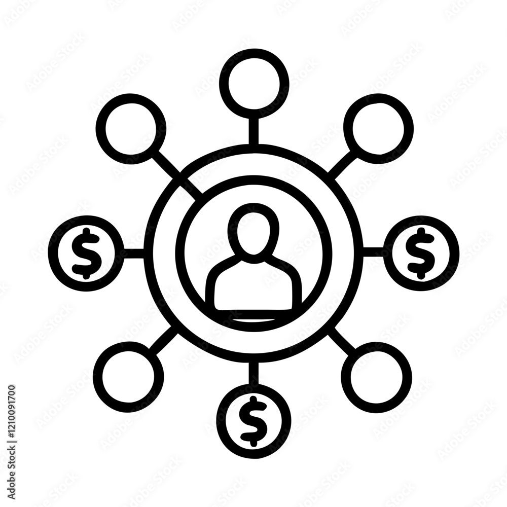 affiliate marketing icon, affiliate marketing line art - simple line art of affiliate marketing, perfect for affiliate marketing logos and icons affiliate marketing icon, affiliate marketing line art - simple line art of affiliate marketing, perfect for affiliate marketing logos and icons