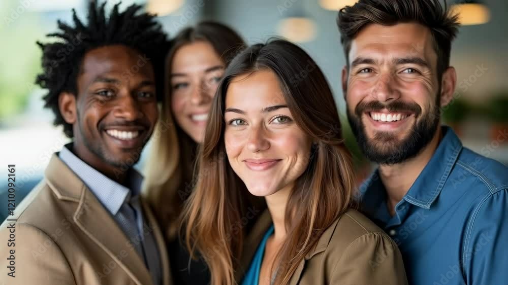 Diverse Group of Friends Smiling Together in Cozy Café Setting, Showcasing Friendship, Happiness, and Connection Among Young Adults Diverse Group of Friends Smiling Together in Cozy Café Setting, Showcasing Friendship, Happiness, and Connection Among Young Adults