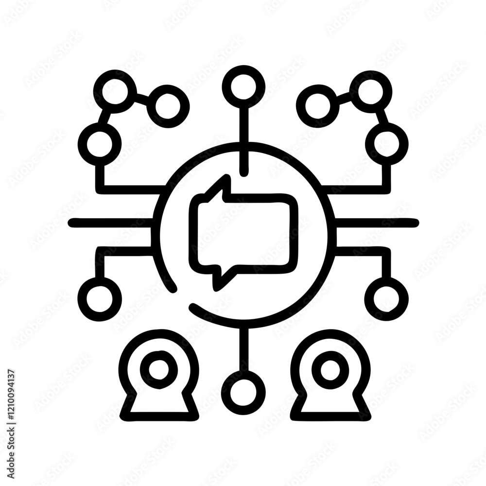 ai model icon, ai model line art - simple line art of ai model, perfect for ai model logos and icons ai model icon, ai model line art - simple line art of ai model, perfect for ai model logos and icons