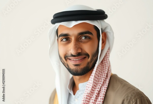 Arabic male portrait with calm expression