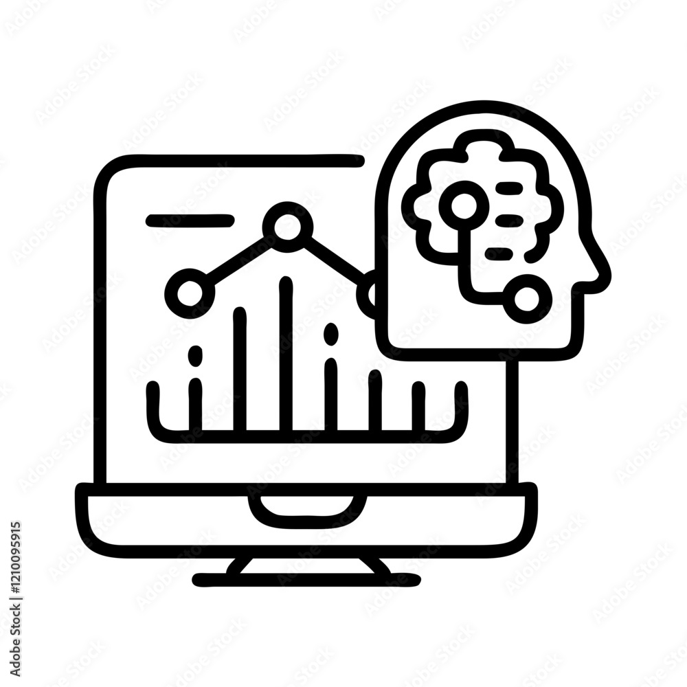 ai training data icon, ai training data line art - simple line art of ai training data, perfect for ai training data logos and icons ai training data icon, ai training data line art - simple line art of ai training data, perfect for ai training data logos and icons