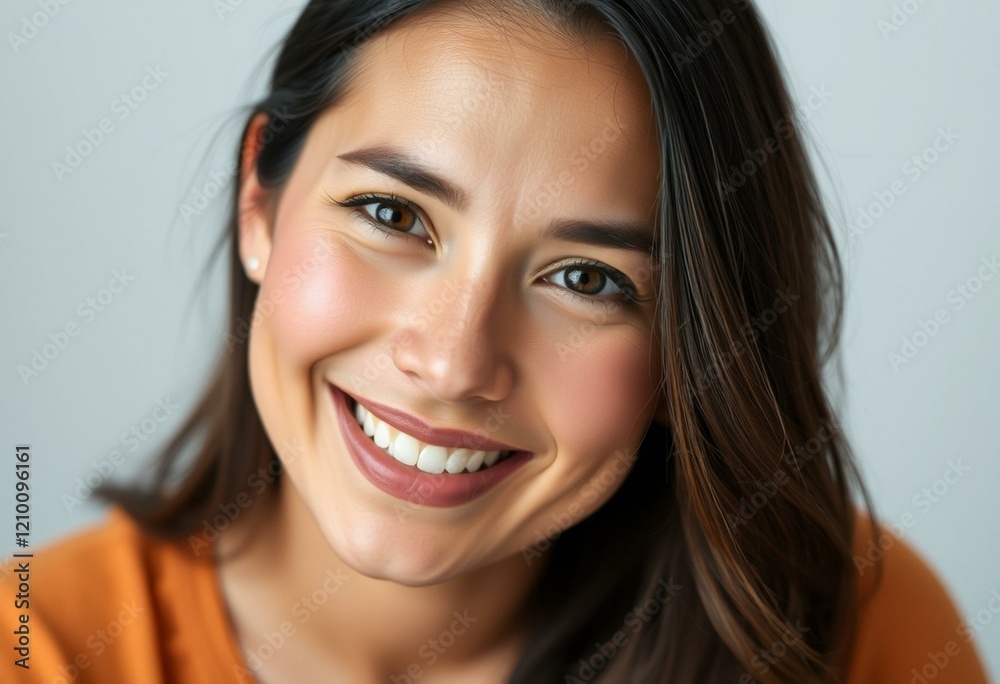 Portrait of a Latin American woman with a warm smile Portrait of a Latin American woman with a warm smile