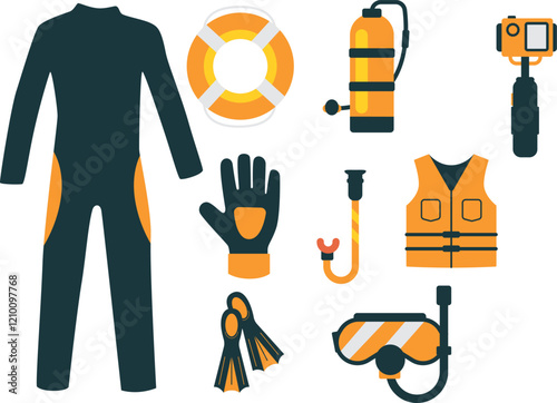 a diving sports illustration
