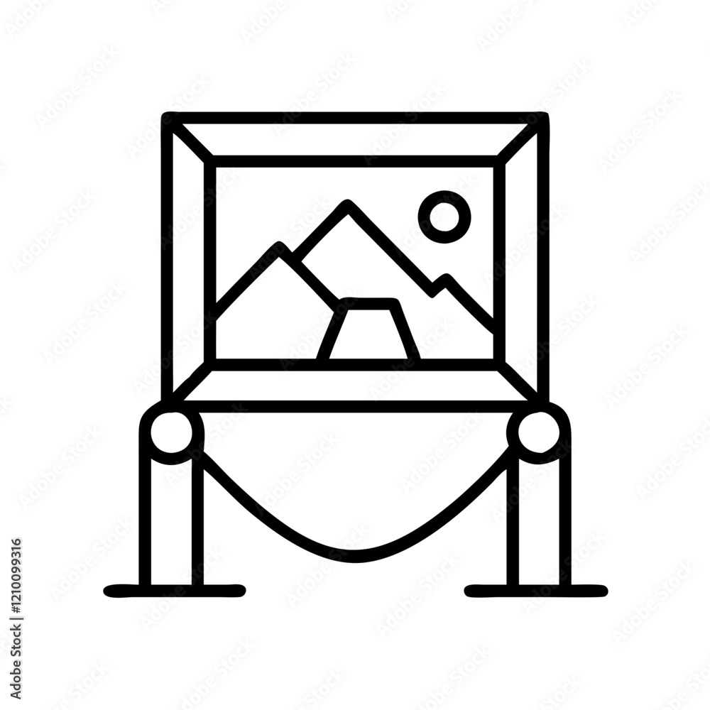 art gallery icon, art gallery line art - simple line art of art gallery, perfect for art gallery logos and icons art gallery icon, art gallery line art - simple line art of art gallery, perfect for art gallery logos and icons