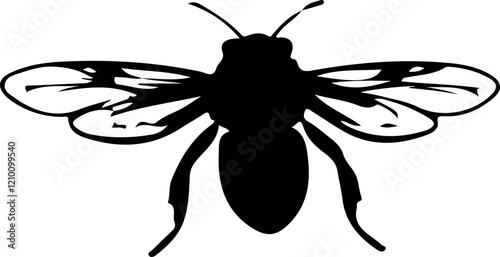 bee silhouette art