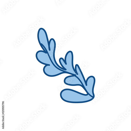 Water pour in flat design. Abstract blue flow liquid, falling wet spray. Vector illustration isolated.