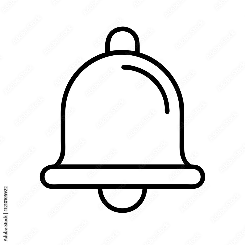 bell icon, bell line art - simple line art of bell, perfect for bell logos and icons bell icon, bell line art - simple line art of bell, perfect for bell logos and icons