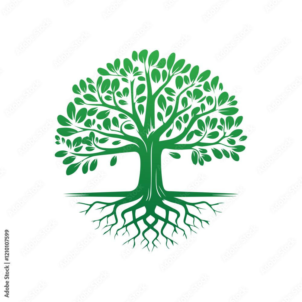 tree logo vector illustration