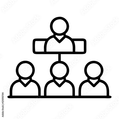 board of directors icon, board of directors line art - simple line art of board of directors, perfect for board of directors logos and icons