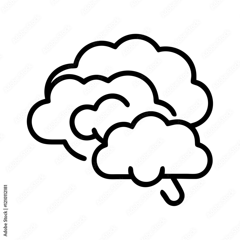 brainstorming clouds icon, brainstorming clouds line art - simple line art of brainstorming clouds, perfect for brainstorming clouds logos and icons brainstorming clouds icon, brainstorming clouds line art - simple line art of brainstorming clouds, perfect for brainstorming clouds logos and icons