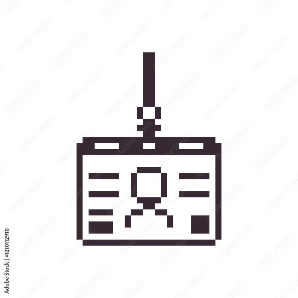 name card business pixel art