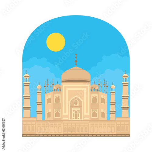 taj mahal temple portrait