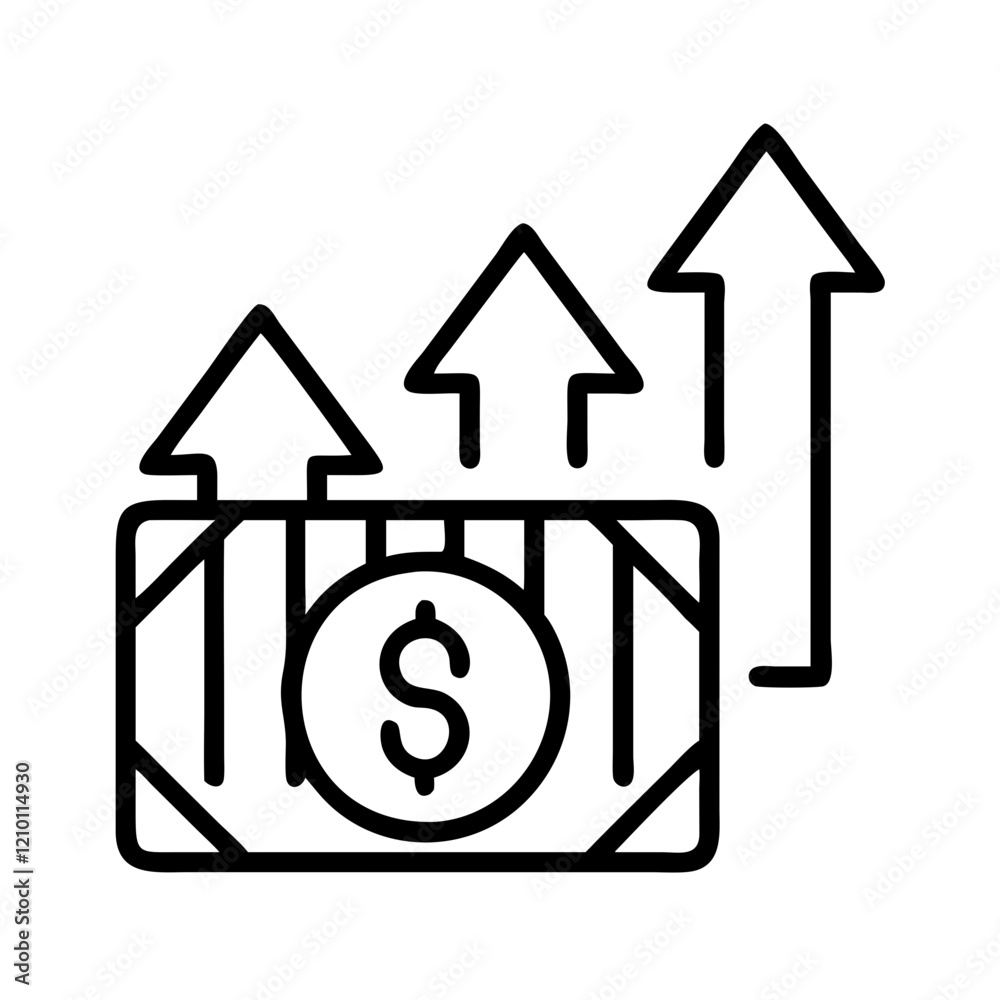 business expenses rising icon, business expenses rising line art - simple line art of business expenses rising, perfect for business expenses rising logos and icons business expenses rising icon, business expenses rising line art - simple line art of business expenses rising, perfect for business expenses rising logos and icons