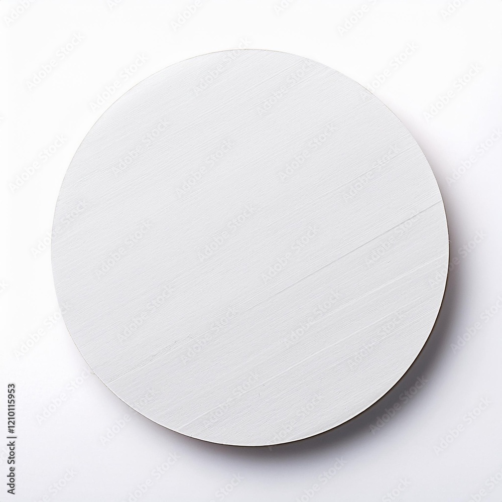 white round sticky note on white background white round sticky note on white background