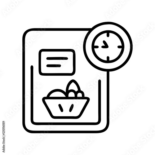 calorie counter icon, calorie counter line art - simple line art of calorie counter, perfect for calorie counter logos and icons