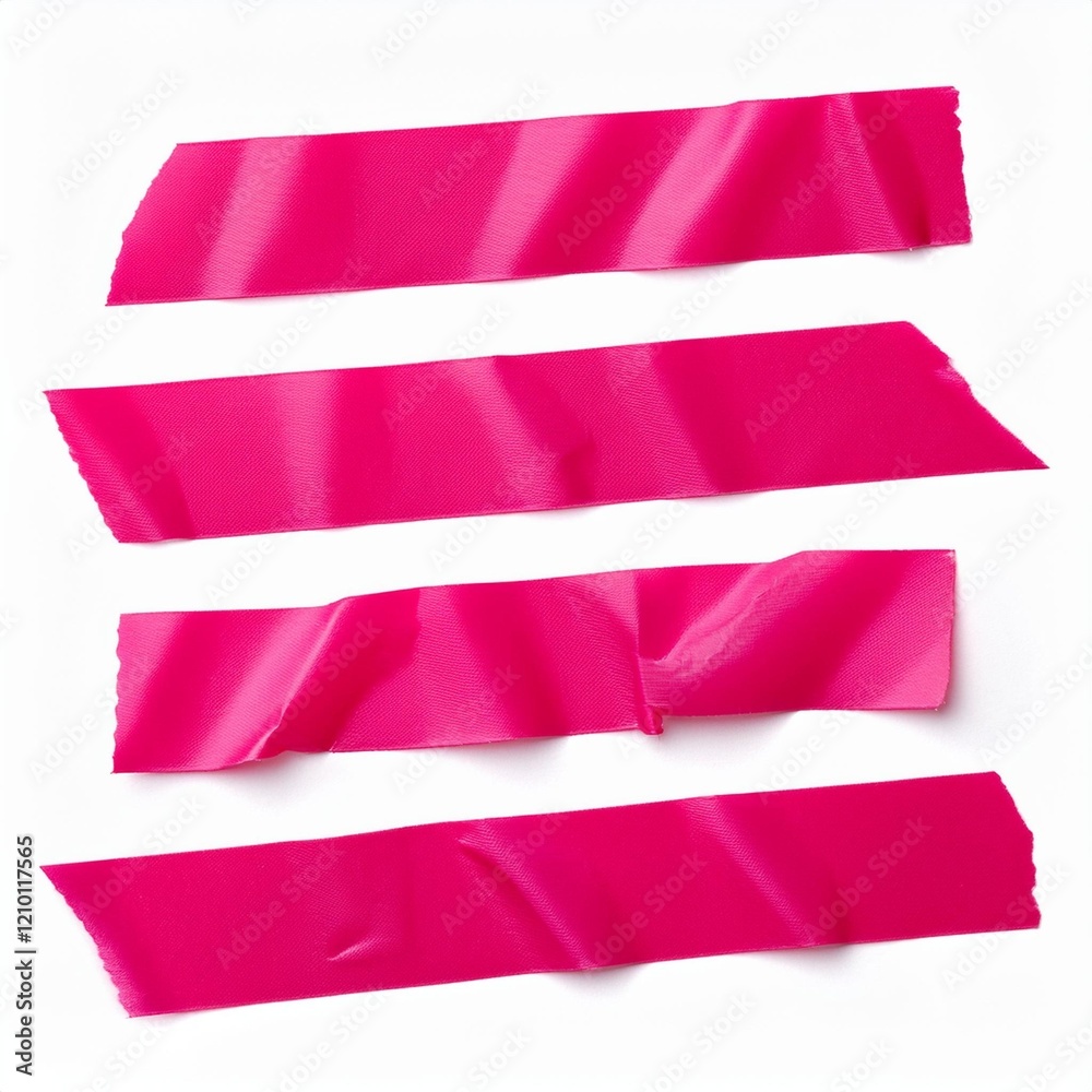 Obraz premium pink adhesive tape isolated