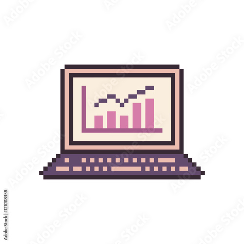 chart in a laptop pixel
