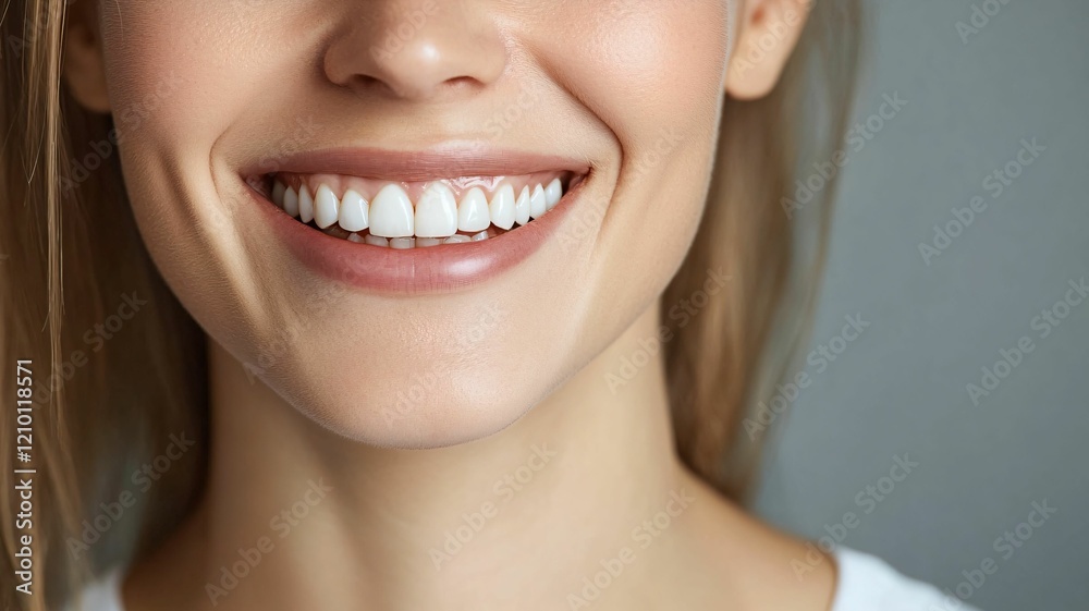 Obraz premium Bright smile Close Up and healthy teeth