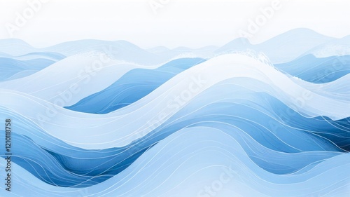 fondo olas marinas abstractas estilo acuarela