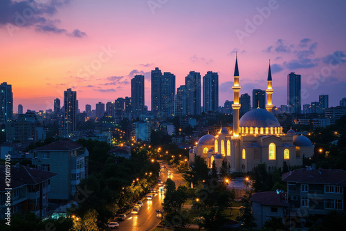 A Panoramic View Of A City ...