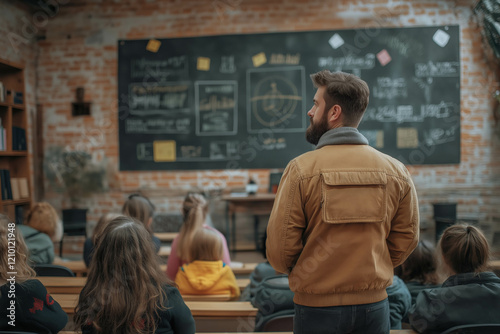 Male Teacher In A Classroom