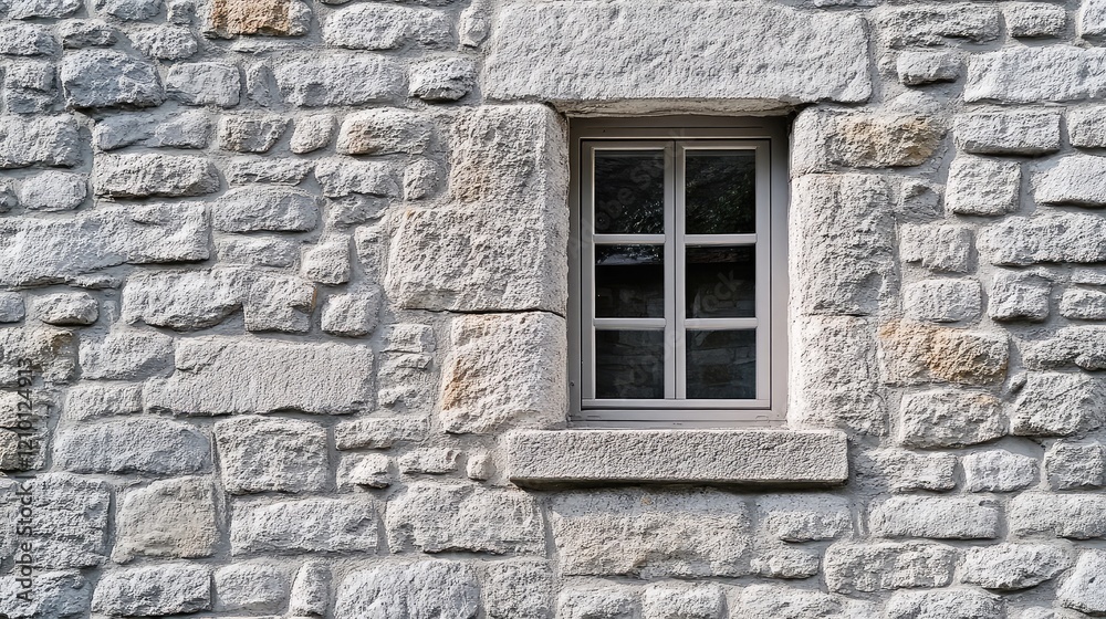 custom made wallpaper toronto digitalGrey stone wall texture featuring a rustic window surrounded by natural stone elements, ideal for outdoor home decor inspiration and design concepts.