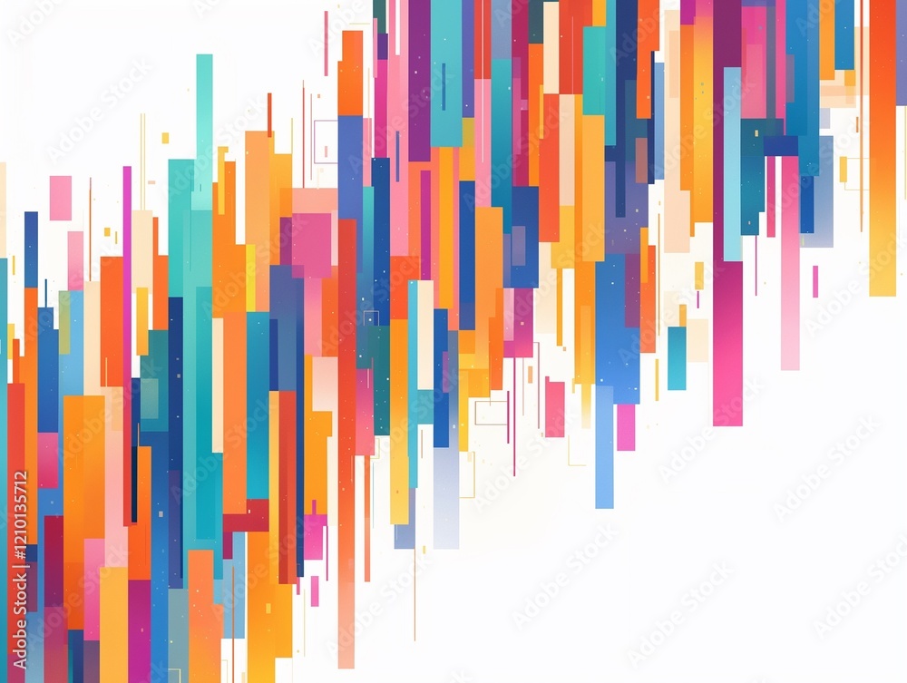 Abstract Background with Colorful Geometric Shapes Abstract Background with Colorful Geometric Shapes