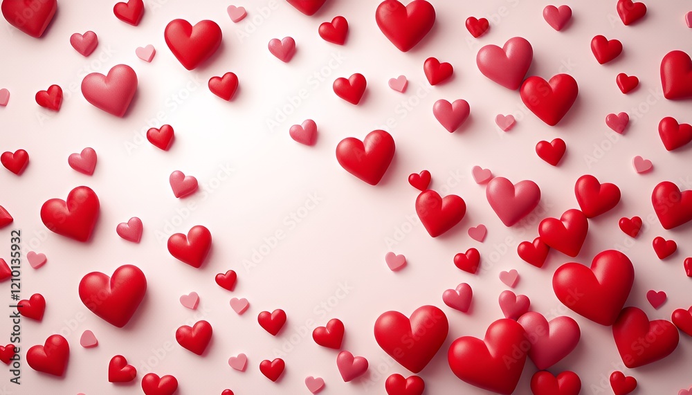 Heart-shaped design on a pastel background for Valentine's Day. Heart-shaped design on a pastel background for Valentine's Day.