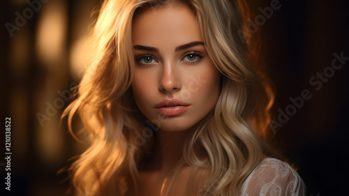 Serene Blonde Portrait