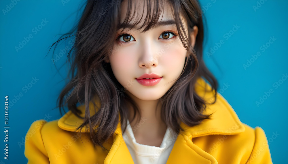 ファンタジーストーリー（ウルトラブルーの色彩を纏った女性）