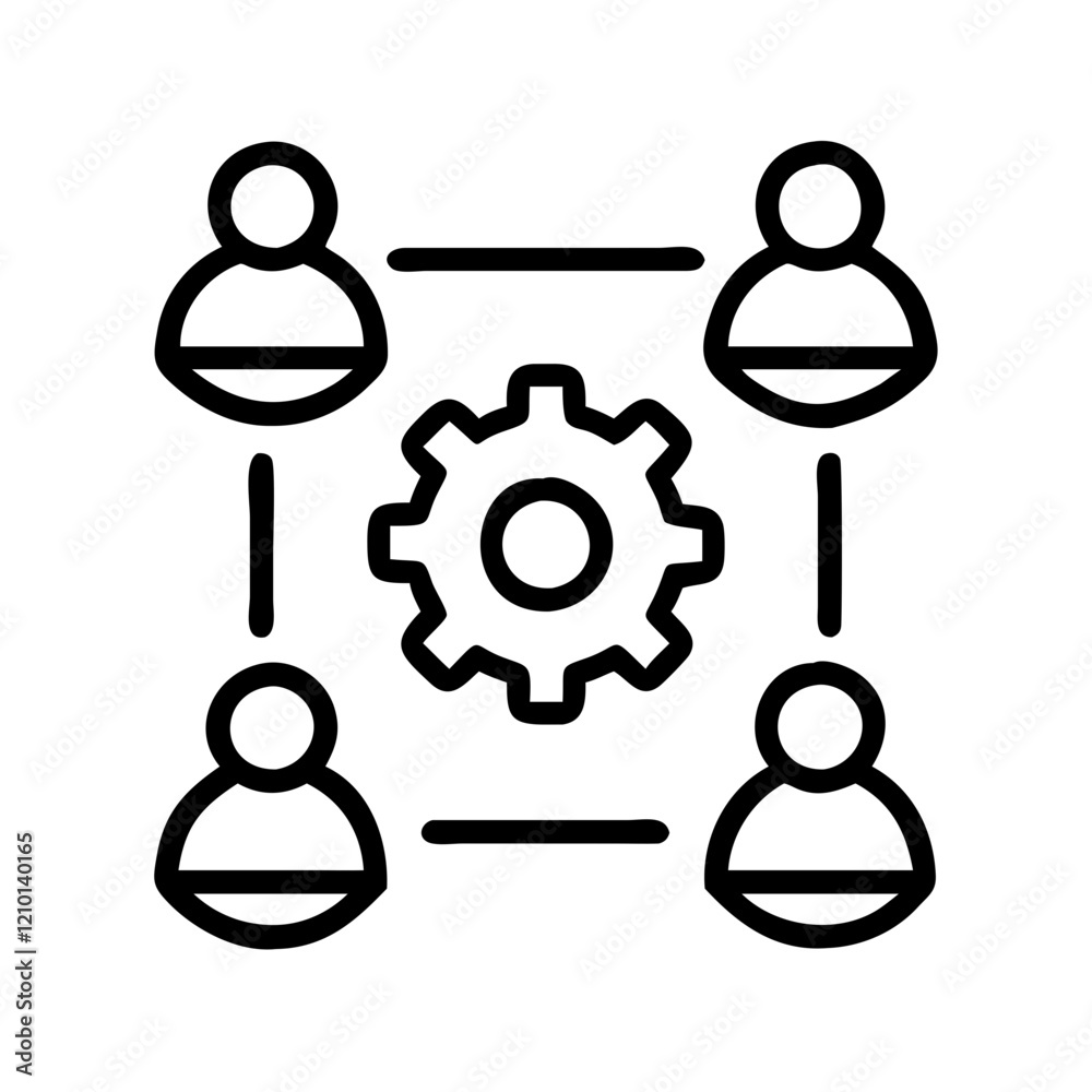 collaboration tools icon, collaboration tools line art - simple line art of collaboration tools, perfect for collaboration tools logos and icons collaboration tools icon, collaboration tools line art - simple line art of collaboration tools, perfect for collaboration tools logos and icons