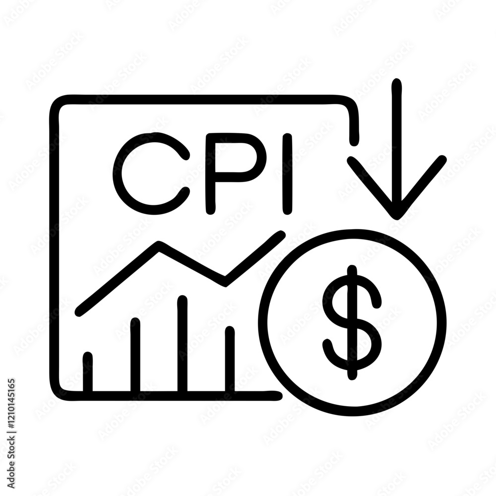 consumer price index cpi icon, consumer price index cpi line art - simple line art of consumer price index cpi, perfect for consumer price index cpi logos and icons consumer price index cpi icon, consumer price index cpi line art - simple line art of consumer price index cpi, perfect for consumer price index cpi logos and icons