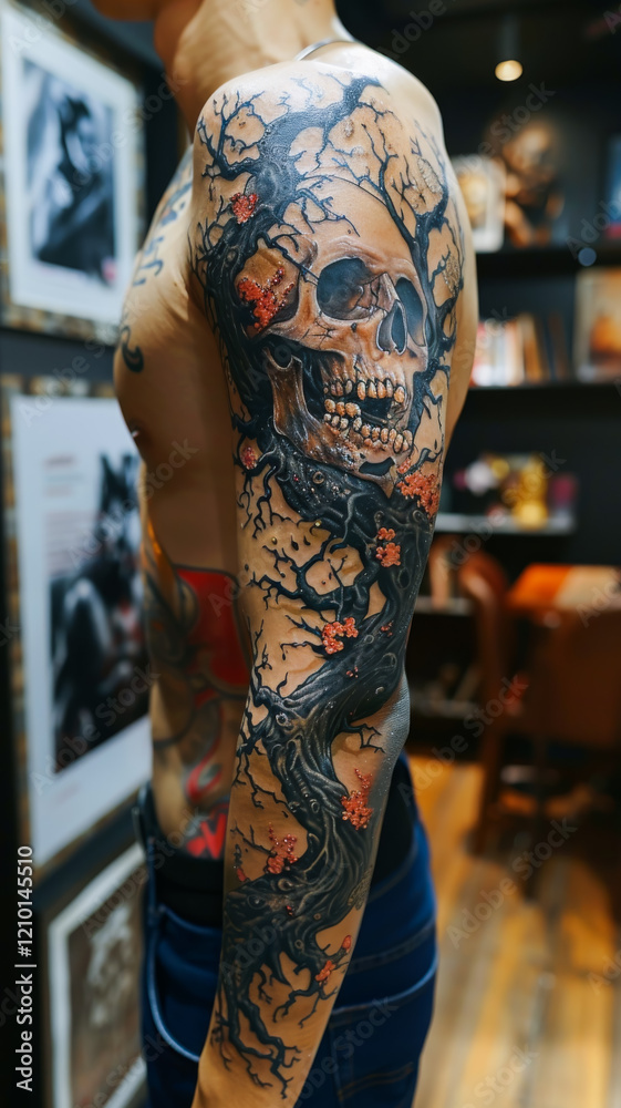 Obraz premium Man with a tattoo