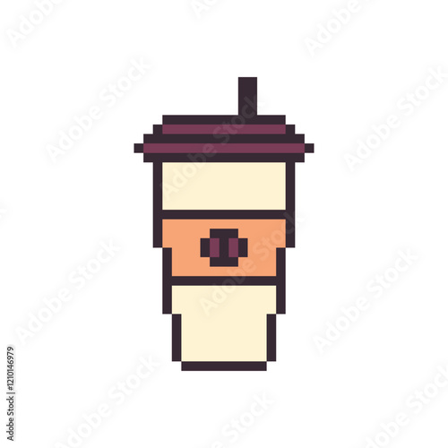 coffee drink cup pixel art