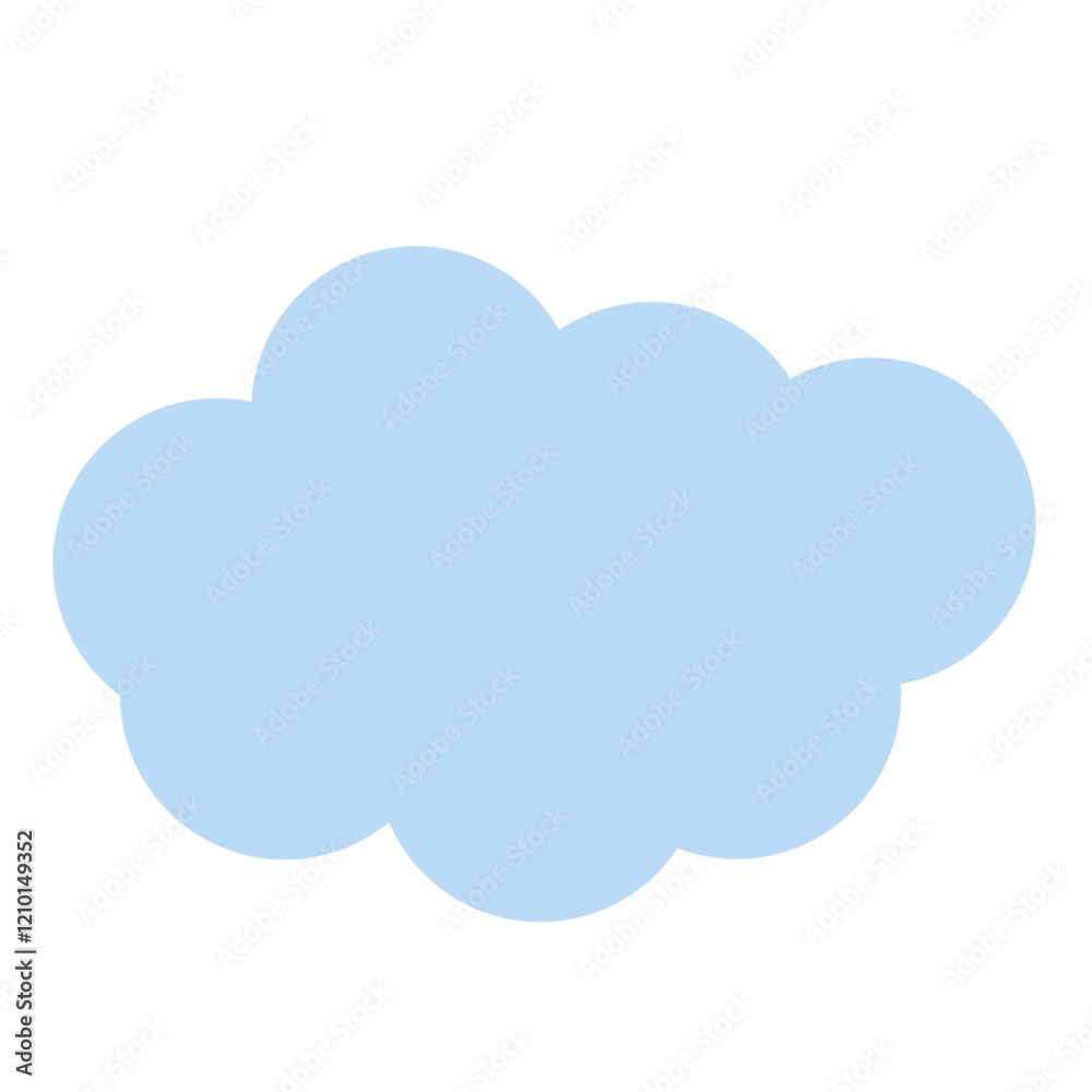 Simple Graphic Clod Icon. Summer Bright Sky Weather Symbol Decorative Funny Shape. Weather Element. Simple Graphic Clod Icon. Summer Bright Sky Weather Symbol Decorative Funny Shape. Weather Element.