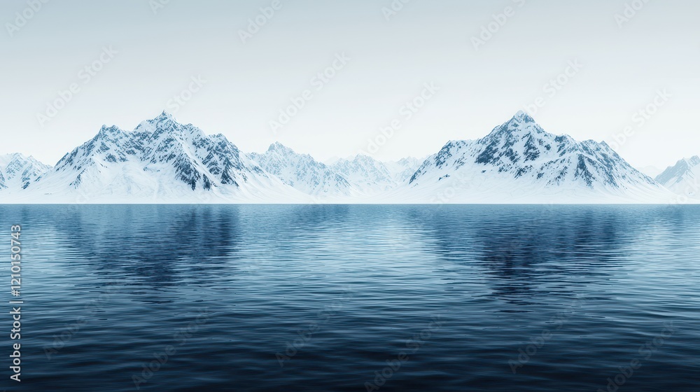 custom made wallpaper toronto digitalA serene reflection of tranquility lake landscape photography snowy peaks panoramic view