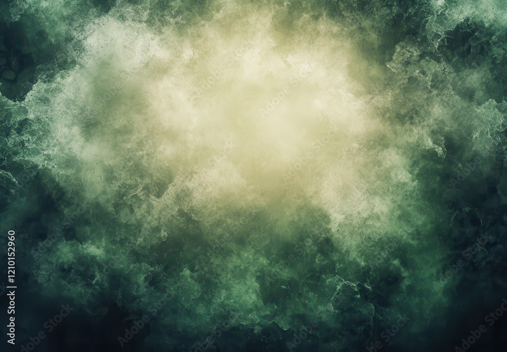 Abstract green background with soft textures and light effects
