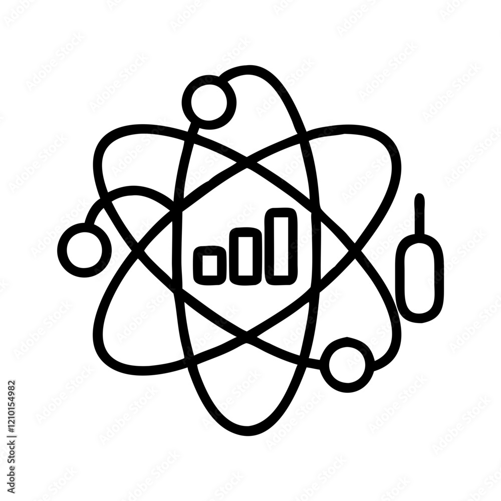 data science icon, data science line art - simple line art of data science, perfect for data science logos and icons data science icon, data science line art - simple line art of data science, perfect for data science logos and icons